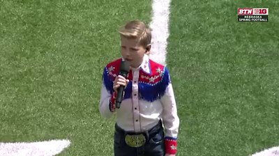 83K views · 1K reactions | Nebraska welcomed a legend into the B1G family today to sing the national anthem. Nicely done, Mason Ramsey!  | Big Ten Network | Facebook