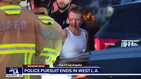 Wild: High Speed Police Chase Ends In Wrong-Way Bloody Crash On The Freeway In Los Angeles!