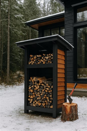 2x3 Firewood Shed Plans PDF, DIY Build Firewood Storage Garden - Etsy