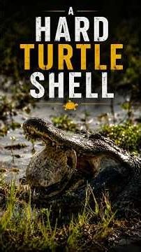 The Showdown Between the Crocodile and the Turtle.#wildlife #crocodile #animalshorts