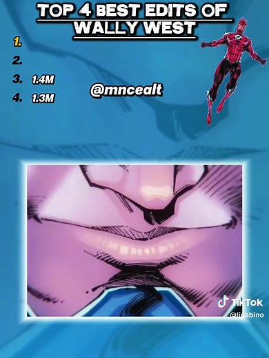 Top 4 Best Edits Of Wally West ⚡️🔴 #wallywest #flash #edit #top #fyp | wally west