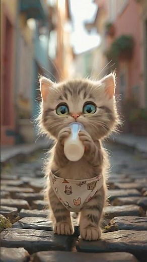 "Baby Kitten Drinking Milk 😻🥛 | Cutest Moment Ever!"