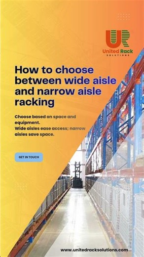 Wide vs Narrow Aisle Racking: Increase Warehouse Space, Efficiency & ROI #palletrackingsystem
