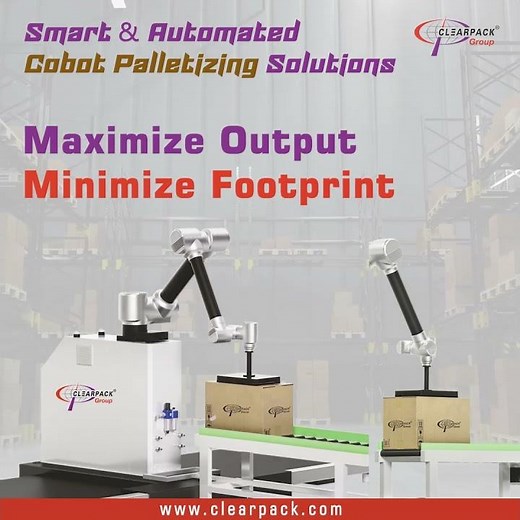 Smart & Automated Cobot Palletizing Solutions by Clearpack Group