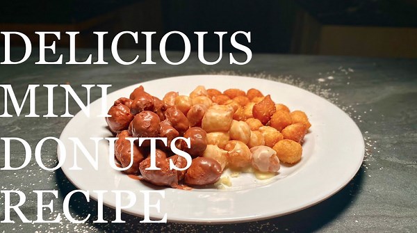 Mini Donuts with 3 Types of Flavours That Kids will Enjoy