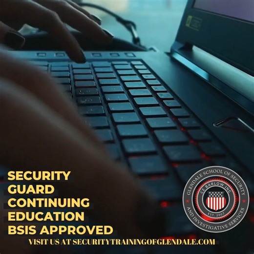 BSIS continuing education helps security guards stay compliant, sharpen skills, and advance professionally. Ongoing CEU training improves judgment, safety, and readiness in today’s evolving security environment. #security #veteran #training #bsis #firearms #baton #losangeles #ca | Glendale School of Security & Investigative Services