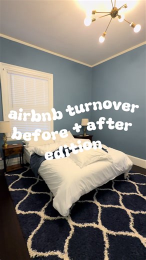 There’s something so satisfying about a before and after Airbnb turnover transformation! ✨🧼🫧🏡🧹 #airbnbhost #airbnbsuperhost #airbnbfinds #sidehustle #shorttermrentals