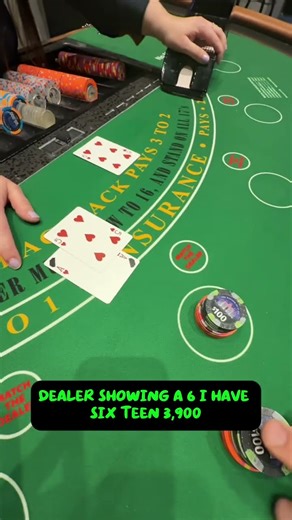 Massive DOUBLE Got Me HYPED..... #casino #blackjack #gambling