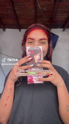 Transforma tu cabello con el tinte Garnier cherry red