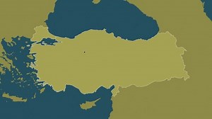 Turkey map - glide. Border. Pattern.