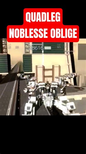 Quadleg Noblesse Oblige AC4A #armoredcore #acfa #gameplay #shorts