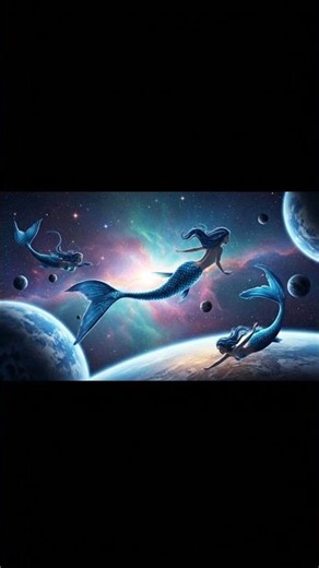 😱😱What If Mermaid lived in Space?😱😱#viral #shorts #shortvideo #trending #viralshorts #3d #ai