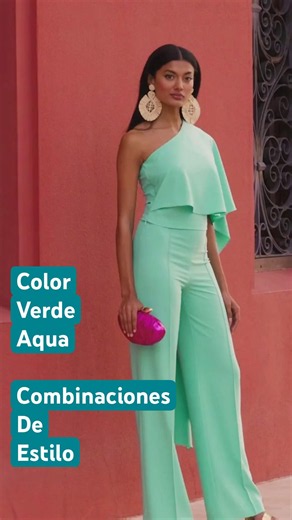 Aqua green color style combinations #style #colors #combine #fashion #aqua