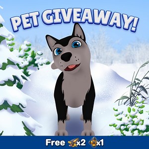 ❄️ PET GIVEAWAY ❄️ Blaze loves going for walks on snowy days! ❄️🐕 Leave a comment and get a chance to win this pet in your game. 🐾 We'll announce five random winners. ☃️☃️☃️ . . Play with us! 📲 https://pennyandflo.com/JoinUs .—— 🎉 UPDATE 🎉 The winners are… 🥁 🐕Penny Partridge 🐕Mary A Johnson Kefayati 🐕Rhynda Moreland 🐕Barbara Jean Georgia 🐕Elaine Stanton If you are one of the winners, our User Support team will contact you through the game. ❤️ —— . 📆 ➡️ This giveaway is valid until Ja