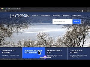 How to Make Your Jackson County Personal Property Declarations Online