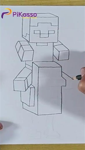 How to Shade a Minecraft Character Drawing Easy in Less Than One Minutes