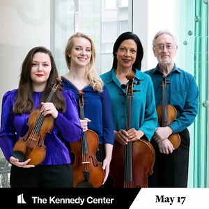 May 17, “the most important American quartet in history” (Boston Globe) takes the stage!  Revered for its bold interpretations of classics as well as dedication to championing new works, the Juilliard String Quartet will move you with its sheer talent. | The Kennedy Center | Facebook