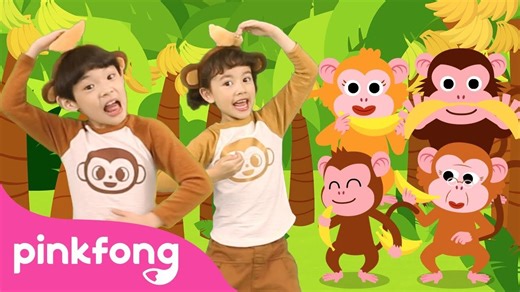 モンキーバナナダンス | 赤ちゃんモンキー | ダンスソング | ピンクフォンキッズソング (Monkey Banana Dance | Baby Monkey | Dance Along Song | Pinkfong Kids Songs)