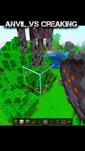 Anvil vs creaking #minecraft #minecraftgameplay #minecraftgaming #minecraftbuilding #minecraftvideos