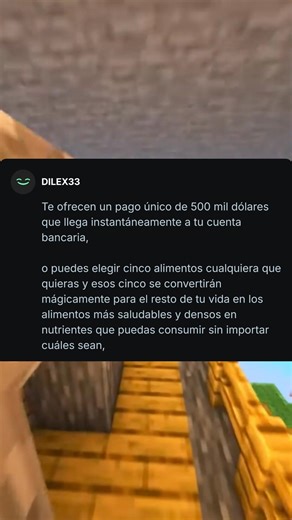 💸🍕 ¿Preferirías 500 mil dólares o 5 comidas mágicamente saludables? #fyp #parati #viral #shorts Recibes 500 mil dólares Pago único Directo a tu cuenta O Eliges 5 alimentos Cualquiera que quieras Y se convierten Para siempre En los más saludables Y nutritivos posibles Sin importar lo que sean ¿Dinero ahora O salud infinita? #dinero, #salud, #hipotetico, #queharias, #decision, #reto, #comida, #nutricion, #vida, #mentalidad, #millones, #curioso, #viralvideo, #reels, #shortsvideo, #fyp, #parati, #
