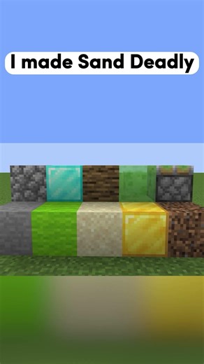 I made sand DEADLY 🧠😱🤔#gaming #minecraft
