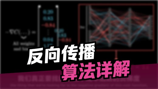 【国语高清】3Blue1Brown神经网络 直观理解反向传播 神经网络入门经典 人工智能知识科普