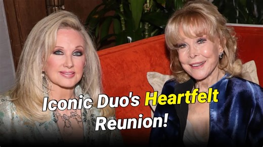 TV Icons Morgan Fairchild And Barbara Eden Meet Up While Honoring Late Costar Larry Hagman