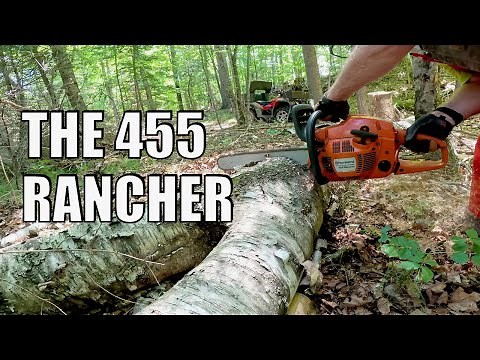 Husqvarna 455 Rancher CHAINSAW Review and Demo in Action!
