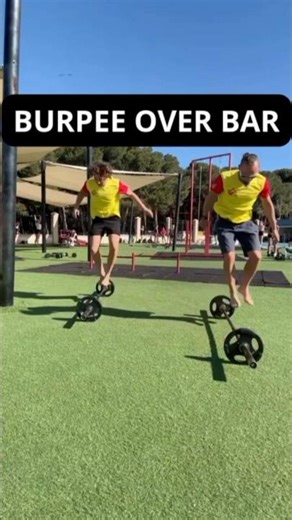 BURPEE OVER BAR💥 #train #crossfit #deporte #gym #fitnessmotivation
