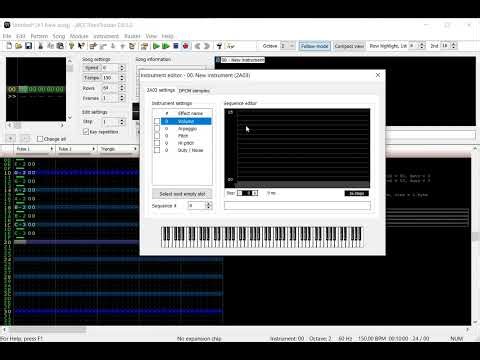 5分と少しでわかる、FamiTrackerの使い方①（解説・字幕なし）