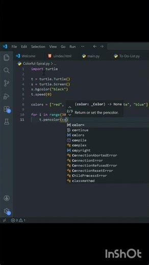 Want to know! | How to make Spiral Color python project?