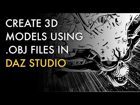 Create 3D Models Using OBJ Files in DAZ Studio