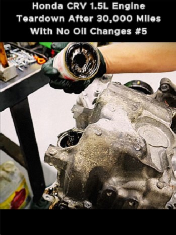Honda CRV 1.5L Engine Teardown After 30,000 Miles With No Oil Changes#royaltyautoservice #royaltyauto #viralvideo #service #error40 #autorepairshop #error #auto #enginebuildingtips #usa🇺🇸 #daveautoservice