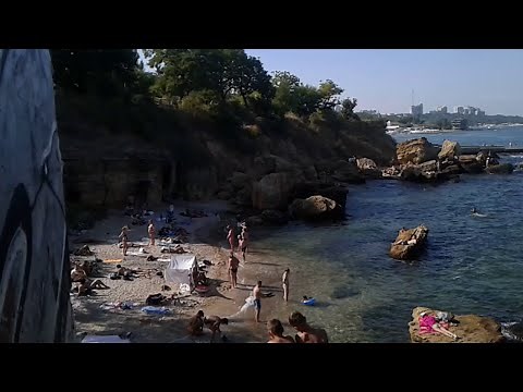 Odesa, Ukraine nudist beach, Laguna beach. Lanzheron. Health Track. Arcadia