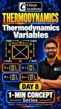 Thermodynamics for CSIR NET , GATE and IIT JAM | Day 08