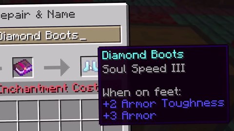 Minecraft 1.16 snapshot soul speed enchant, nether gold ore, twisting vines (update 20w11a)