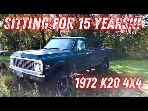 1972 Chevy K20 4x4 Will It Run!? Sitting For 15 Years!!!