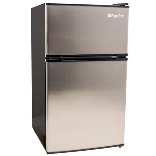 EdgeStar 3.1 cu. ft. Mini Fridge in Stainless Steel with Freezer CRF321SS - The Home Depot