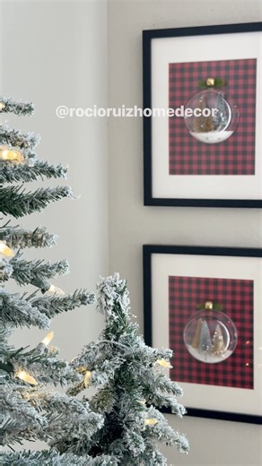 37K views · 540 reactions | I got this clear spheres from hobby lobby and decided to use them with some old frames to make this beautiful Christmas decoration  | Rocio Ruiz - Home Decor | Facebook