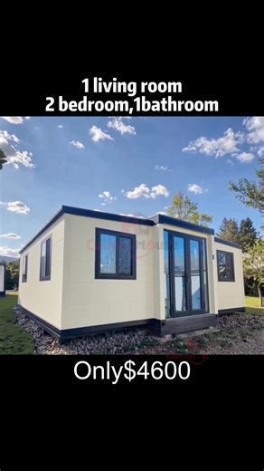 One Look Inside Perfect Expandable Home 👀✨ #containerhouse #prefab #modularhome#tinyhouse #prefabhouse.