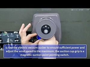 How to take down the LED module by magnetic suction tool or electric vacuum sucker