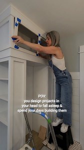 You know that scene in The Queen’s Gambit where she’s visualizing chess pieces on the ceiling? That’s basically me, except it’s plywood, trim, and project plans coming together like a tetris puzzle. 😅 How do you calm your mind before falling asleep? #creativemind #diydesign #diybuiltins #projectplanning #diyhumor | Creatively Clarified DIY