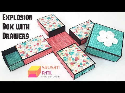 Explosion Box with Drawers\Storage Explosion Box Tutorial by Srushti Patil