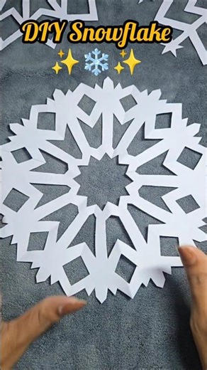 ❄️DIY Easy Snowflake #diy #snowflakes #shorts