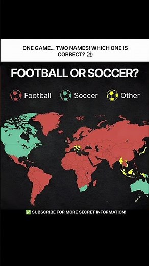 This world map shows what different countries call the most popular sport on Earth! #extremegames