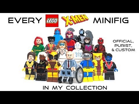 EVERY LEGO X-MEN Figure from My Minifigure in My Collection (Official, Purist, and Custom)