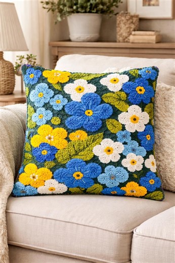 Floral Punch Needle Printable Pattern for Beginners / Instant Download / Punchneedle PDF Design / Template for Handmade Art / How to File - Etsy