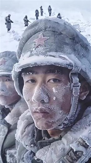 #上热门话题永不忘却，长津湖战役悲壮场景，100多名志愿军在零下40度的雪地潜伏三天三夜，宁愿冻死也不撤退！最终战士冻成了冰人！致敬英雄们！英雄不朽！！#ai绘画#长津湖战役 ＃保家卫国 ＃缅怀先烈@DOU 上热门