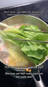 Upgrade your kitchen with this premium Stainless Steel Cookware Set,...