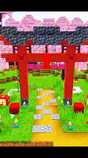 minecraft torii gate tutorial.#minecraftshorts #minecraft